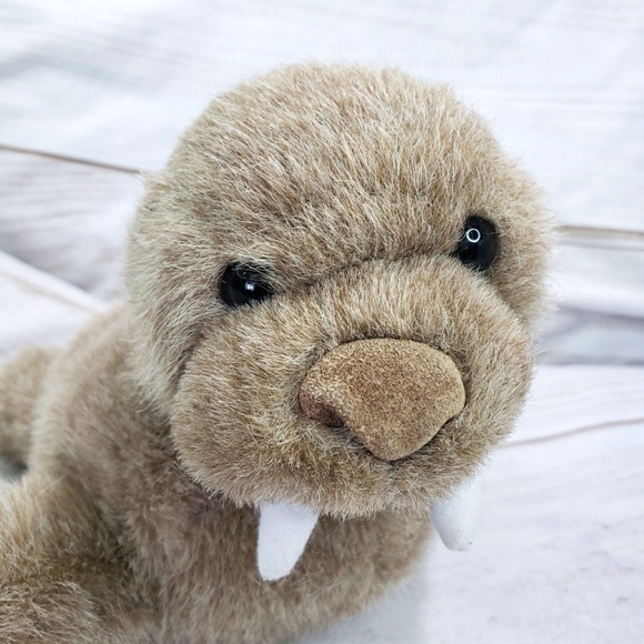 Applause Brown Walrus Plush Stuffed Toy 10 Inch 1988 Sir Puffy 13712 Fuzzy - Picture 1 of 9